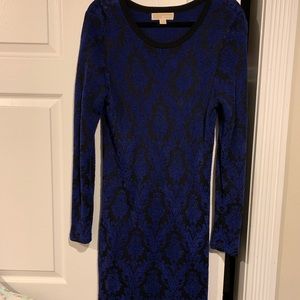 MICHAEL KORS JACQUARD SWEATER DRESS SZ LG